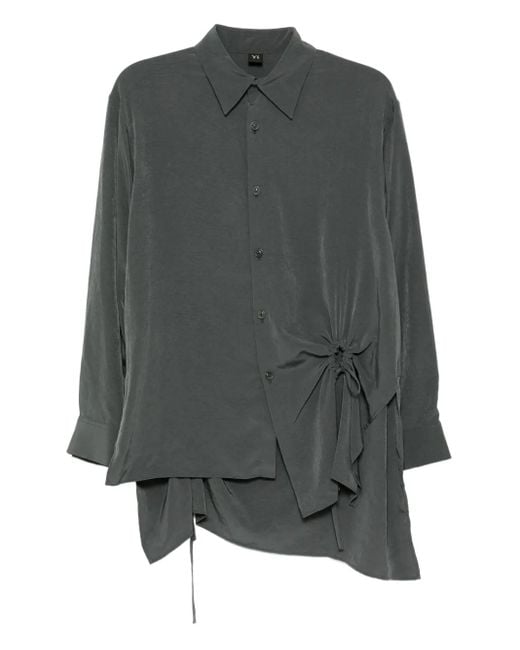 Camicia Asimmetrica di Y's Yohji Yamamoto in Gray