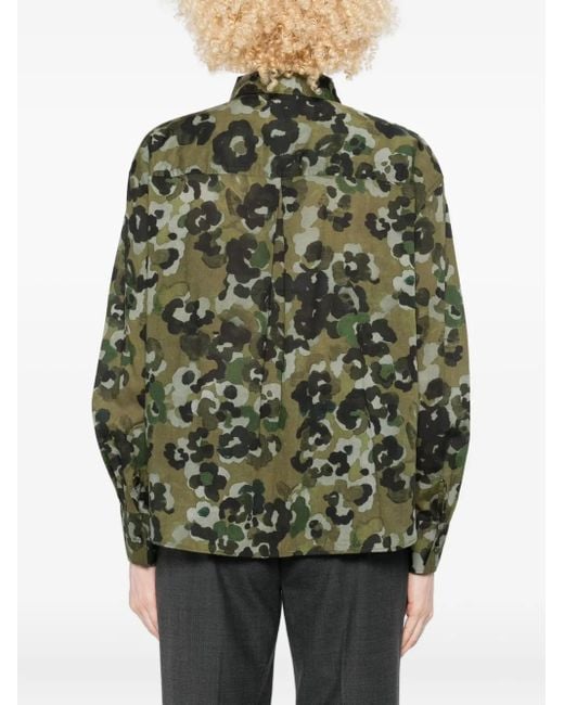 Robert Friedman Blouse Met Bloemenprint in het Green