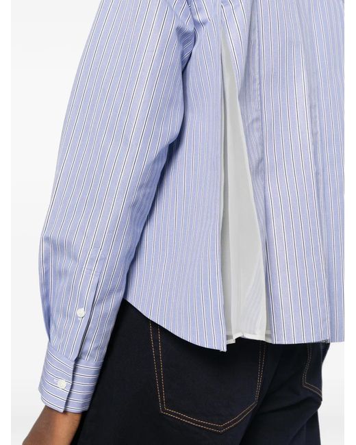 Sacai Purple Striped Shirt