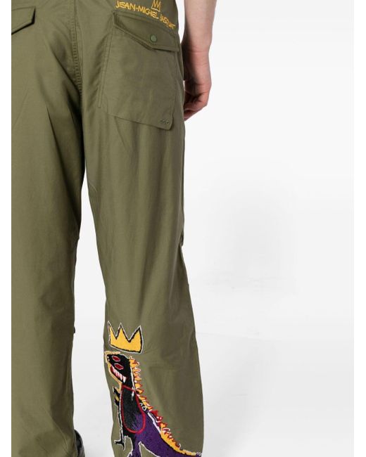 Maharishi Green X Jean-michel Basquiat Wide-leg Trousers for men