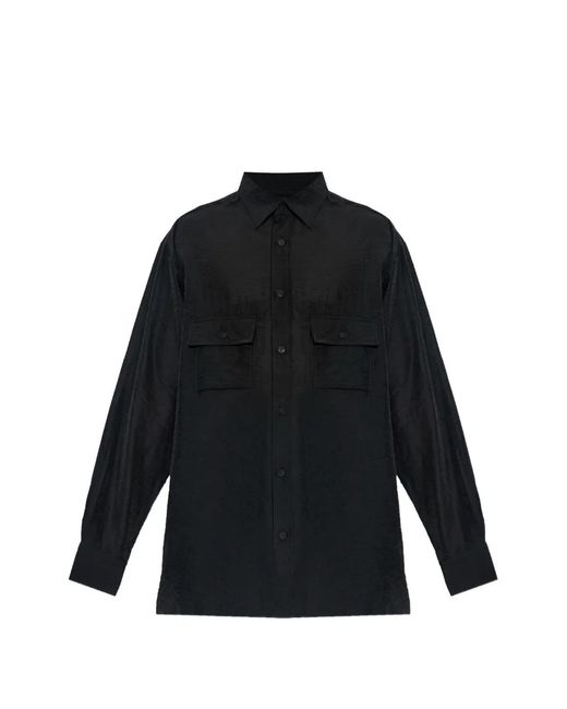 Y-3 Black Flap-Pocket Shirt for men