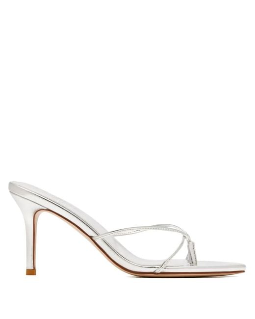 Femme LA White Sicilian Strappy Sandals