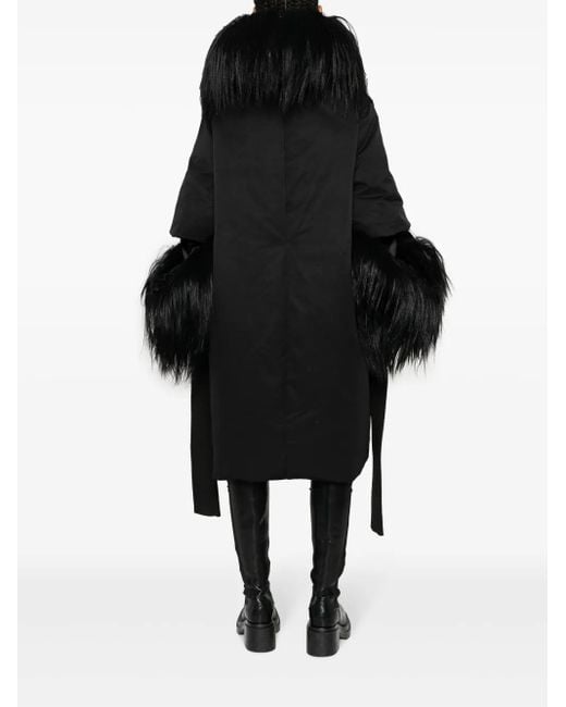 Rick Owens Black Alice Gauntlet Down Coat