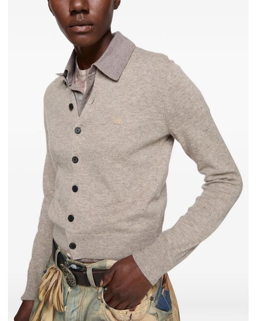 Acne Gray Buttoned Cardigan