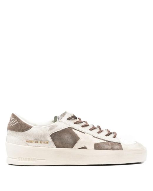 Golden Goose Deluxe Brand White Stardan Suede Sneakers