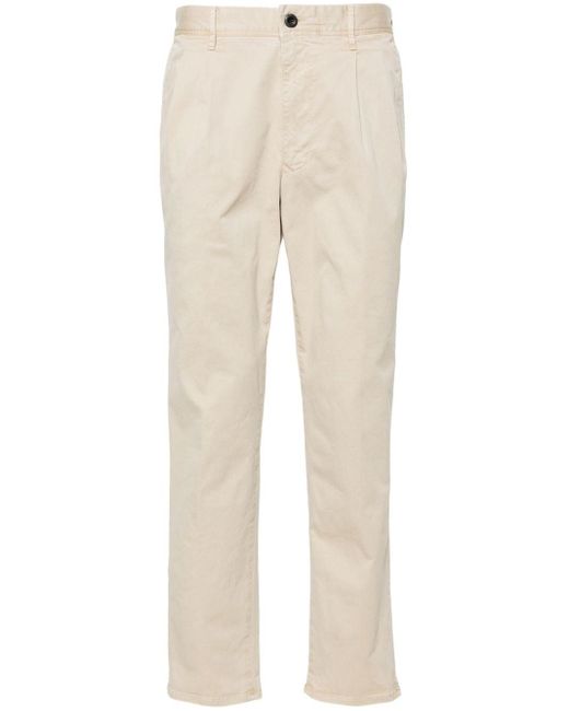 Incotex Natural Tapered-leg Cotton Chino Trousers for men