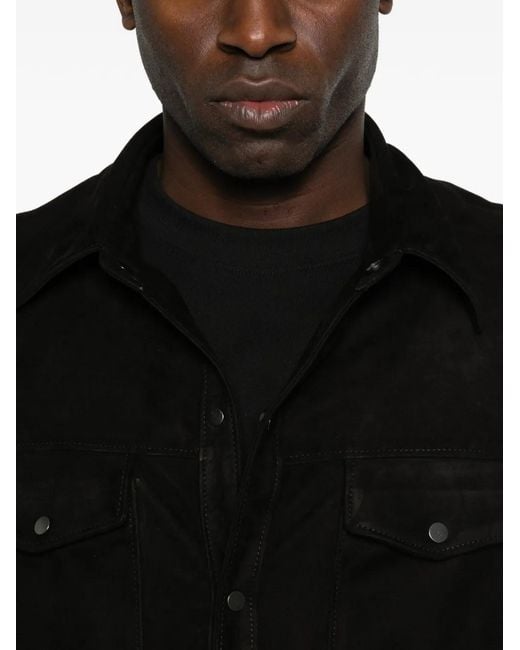 Salvatore Santoro Black Pocket Shirt for men