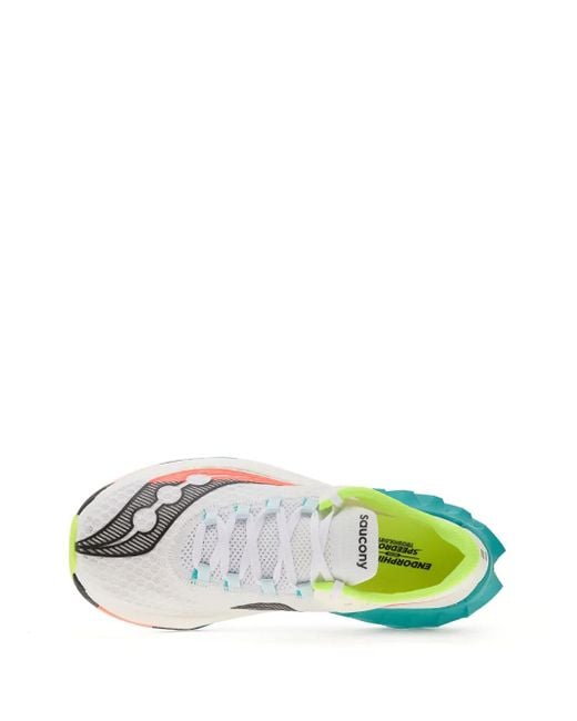 メンズ Saucony Endorphin Pro 4 メッシュパネル スニーカー Blue