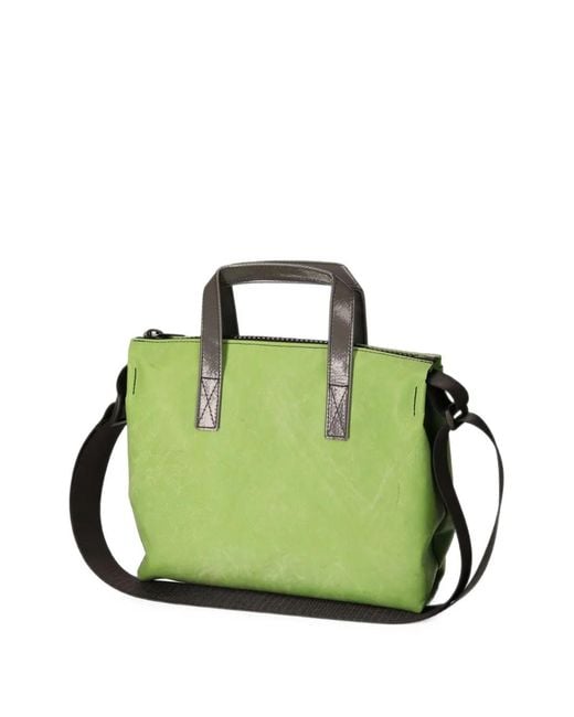 Freitag Green Ruby Logo-Patch Tote Bag for men