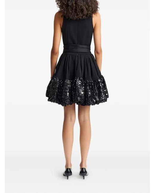 16Arlington Black Drina Sequin Belted Mini Dress