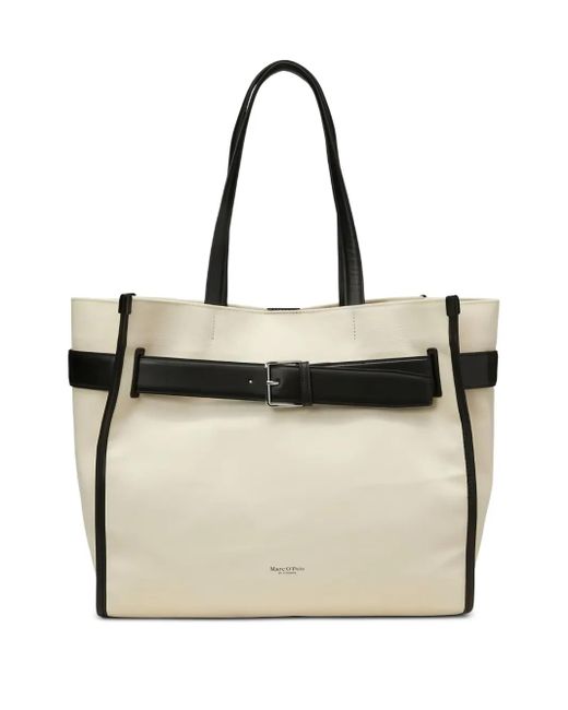 Marc O' Polo Natural Belted-Detail Tote Bag
