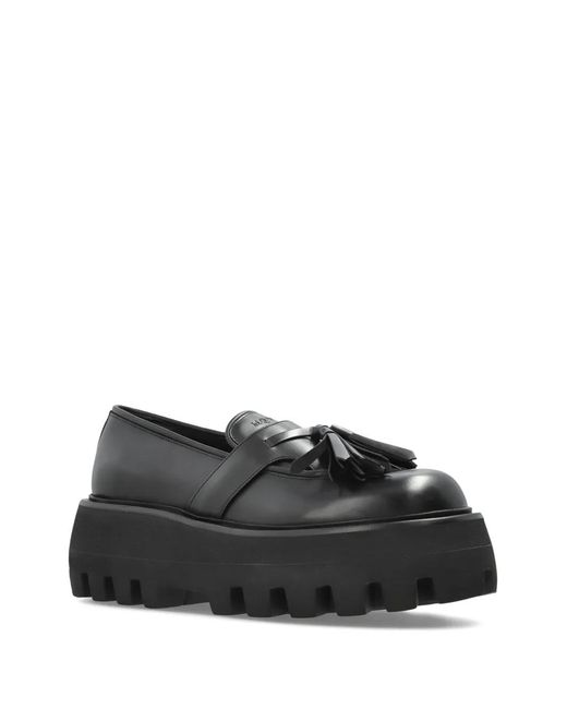 McQueen Black Sofa Loafers