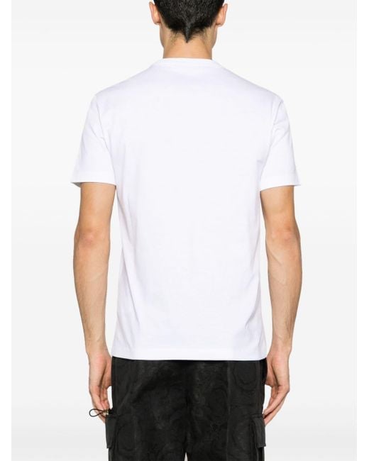 Camiseta con estampado Medusa Head Versace de hombre de color White