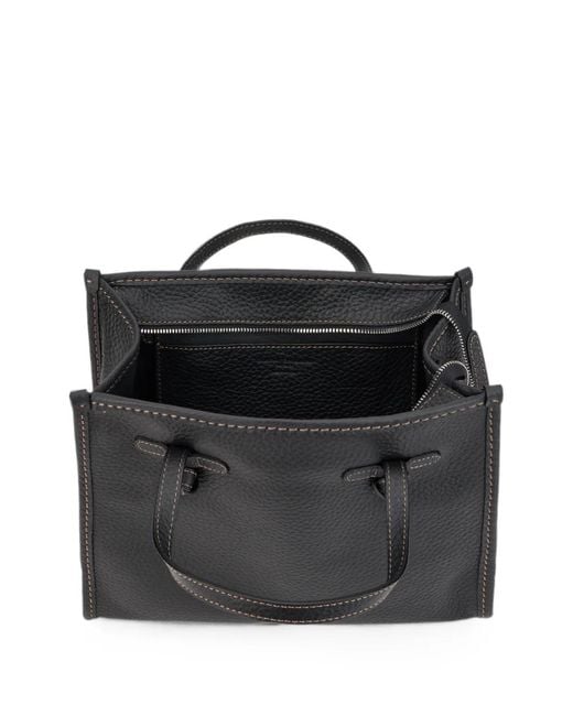Gianni Chiarini Black Marcella Knot-Detail Tote Bag