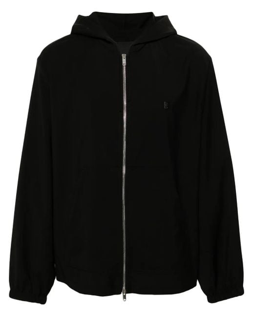 Givenchy Black 4G Wool Zipped Hoodie for men