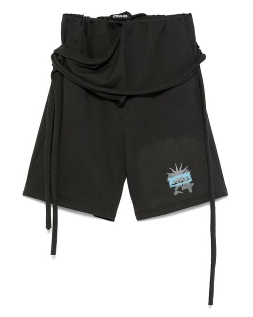OTTOLINGER Black Wrap Shorts