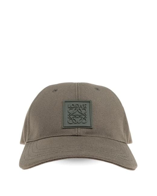 Cappello Da Baseball Con Applicazione Logo di Loewe in Gray da Uomo