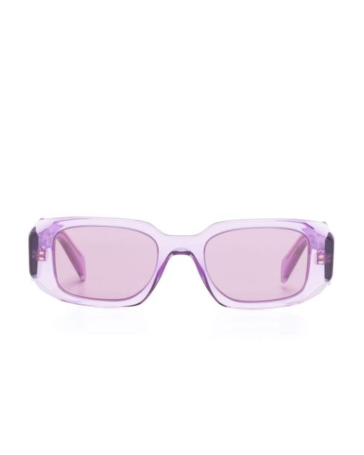 Prada Pink Symbole Rectangle-frame Sunglasses
