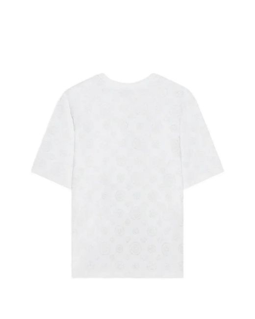Casablanca White Monogram-Print Cotton T-Shirt for men