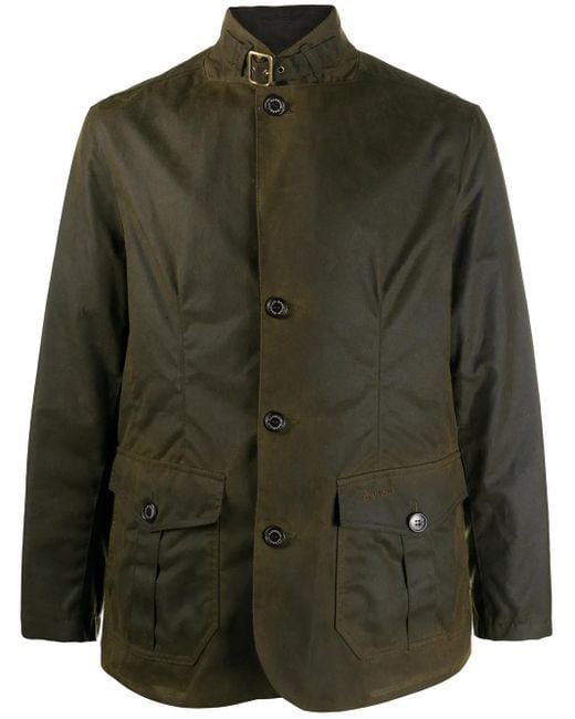 メンズ Barbour ハイネックジャケット Green