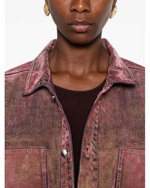 Haikure Red Legacy Drawstring-Waistband Jacket