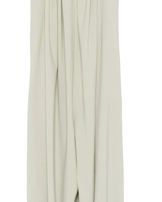 Alysi White Spaghetti-Strap Jumpsuit