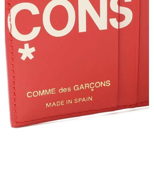 Comme des Garçons Red Bi-Fold Leather Wallet