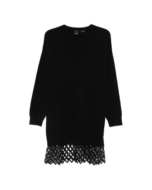 Pinko Black Sequinned Mini Dress