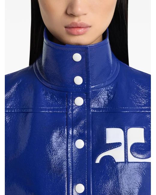 Courreges Button-Up Jack in het Blue