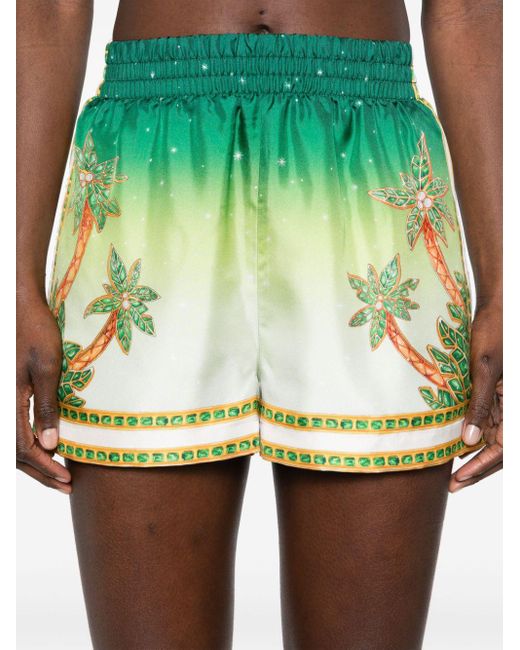 Shorts Joyaux D'Afrique di Casablancabrand in Green
