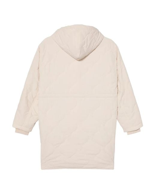 Chocoolate White Logo-Embroidered Coat