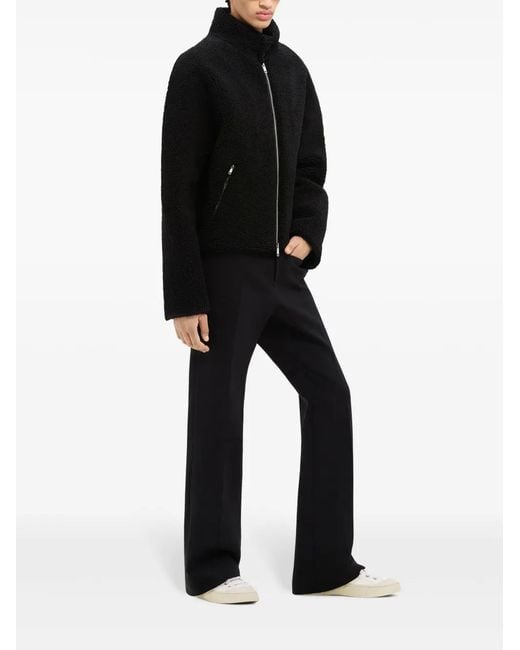 Courreges Black Fleece Bomber Jacket for men