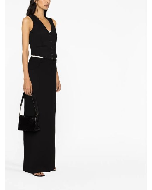 Chaleco Con Botones Wardrobe NYC de color Black