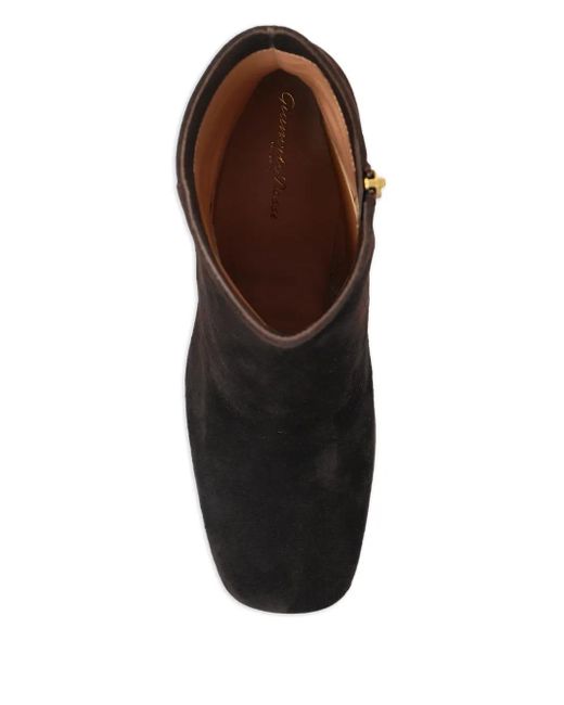 Gianvito Rossi Black Harlem Plateau-Stiefeletten mit Blockabsatz 70mm