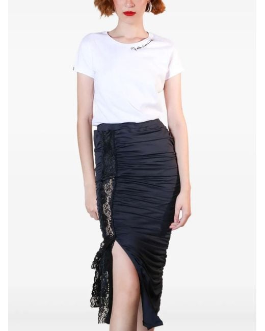 Lethicia Bronstein Blue Gin Fizz Midi Skirt