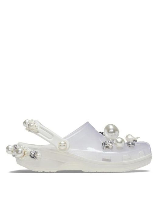 CROCSTM White Faux-Pearl Embellished Slingback