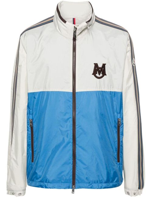 Moncler Blue Logo-patch Lightweight Jacket for men