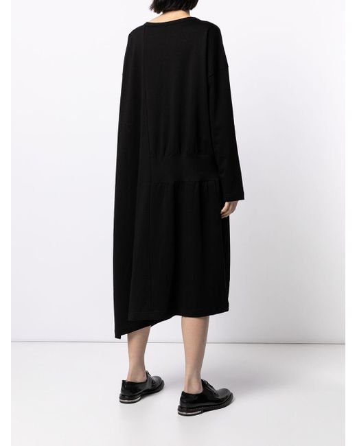 Y S Yohji Yamamoto コットン Tシャツワンピース カラー ブラック Lyst Y S Yohji Yamamoto コットン Tシャツワンピース カラー ブラック Lyst