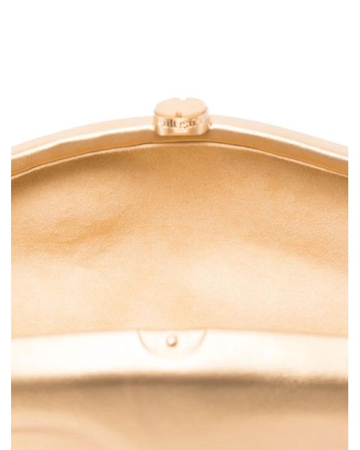 Cult Gaia Natural Caldera Leather Clutch
