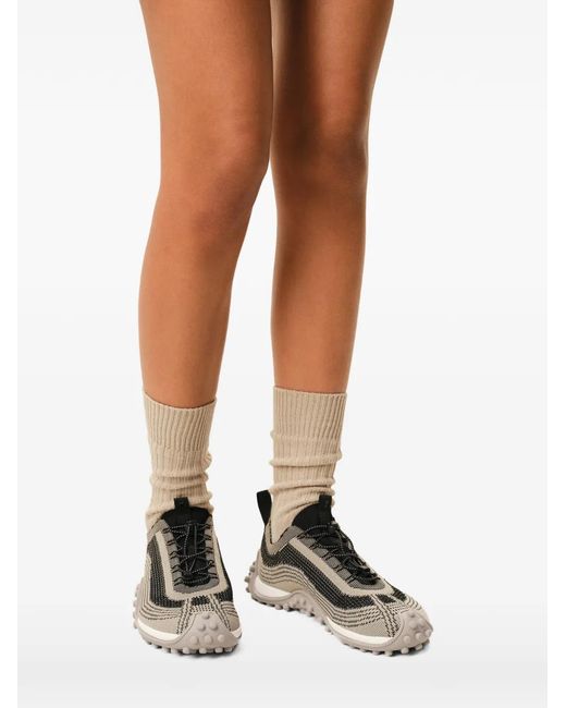 AMI Brown Knit Mirage Sneakers