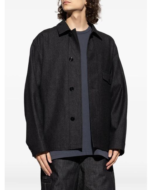 Lemaire Blue Buttoned Pocket Jacket for men