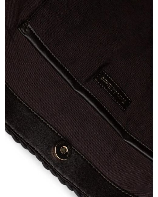 Pedro Del Hierro Madrid Black Crochet Tassel-Detail Tote Bag