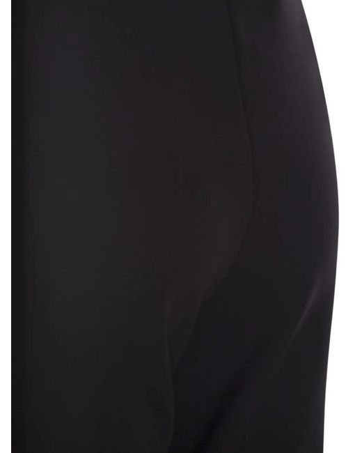 Max Mara Black Slim Fit Crease Trousers