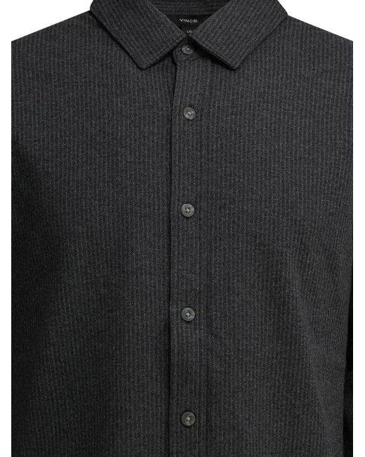 Vince Black Striped Shirt for men
