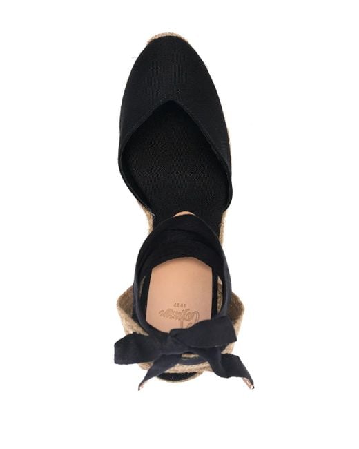 Castaner Black Chiara Wedge