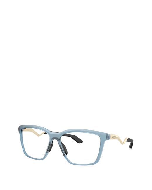 Oakley White Enigma Mass Rectangle-Frame Glasses