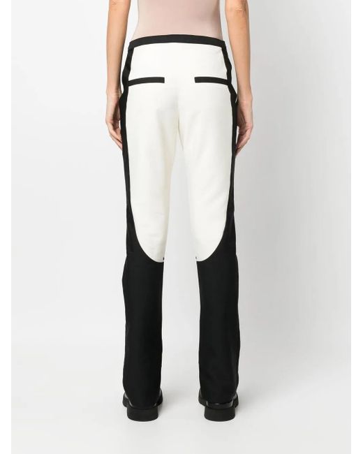 Low Classic White Colour-Block Trousers