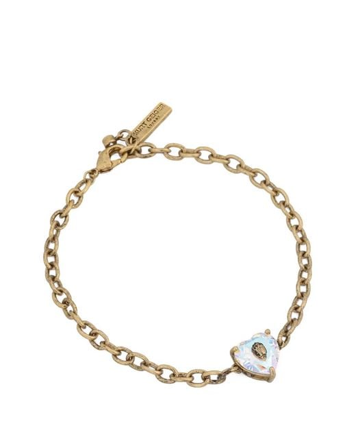 Kurt Geiger Metallic Bracelet À Breloque Cœur