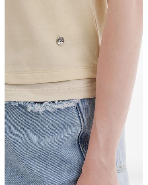 B+ AB Natural Short-Sleeve Layered T-Shirt