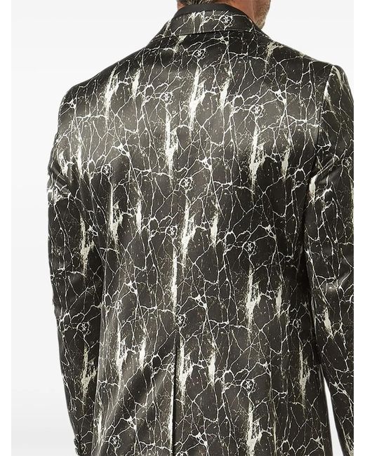 Billionaire Black Blazer À Effet Marbré for men